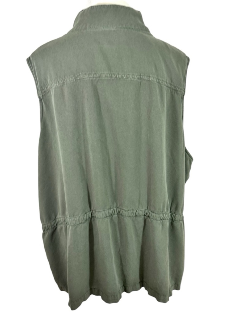 Ava & Viv- Olive Green Zip Up Vest- Size 4X - Picture 5 of 7